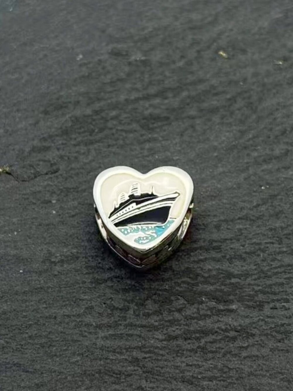 Pandora Alaska Exclusive Whale Tail Cruise Ship Heart Charm Jewelry